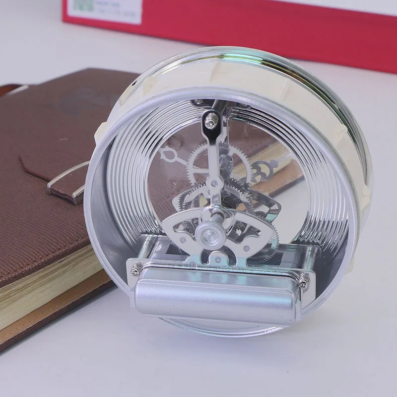 97mm Retro Gold Table Clocks Perspective Clock Gear Movement Hour Floor Wall Home Decor Metal Small Wall Clocks Room Decoration