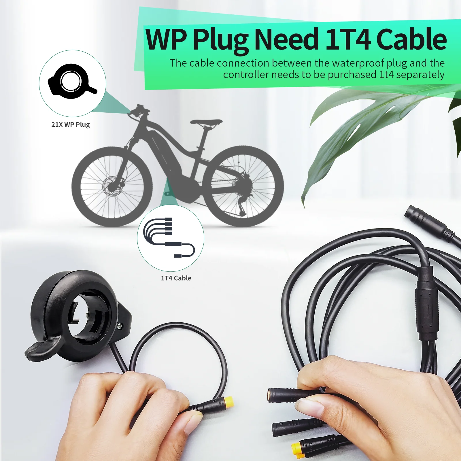 E-bike Throttle Conversion Kit with Handlebar Shifter - Versatile Electric Bicycle Upgrade