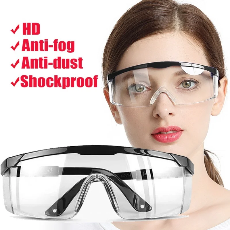 Lab Safety Goggles Glasses Eye Protection Work Anti Dust Clear Bike Sunglasses 