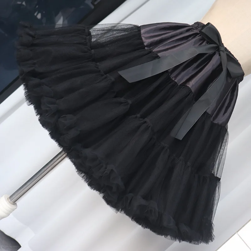 Women Flower Style Lolita Petticoats Crinoline Inner Bustle Cosplay Tutu Puffy Cancan Skirt Under Wedding Dresses crinolina petticoat skirt petticoat underskirt wedding underskirt lolita petticoat wedding petticoat