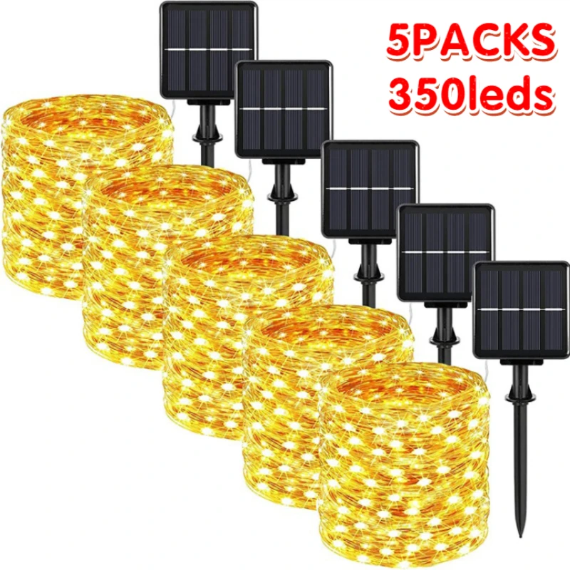 

LED Solar Light Outdoor Waterproof Fairy Garland String Lights Christmas Party Solar Lamp Garden Decoration 7/12/22/32 M