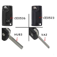 KEYYOUเปลี่ยนKey SHELLสำหรับFiat Scudo Ulysse Fit Lancia Phedra HU83/VA2 ใบมีดCE0523 CE0536 2/3/4 ปุ่มFOB 5