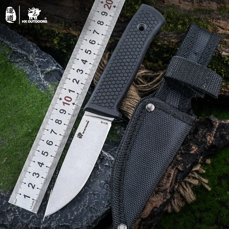 HX OUTDOORS 5CR15 Stainless Steel Camping Hunting Survival Tourist Knife Outdoor Tools 56HRC Tactical Knives