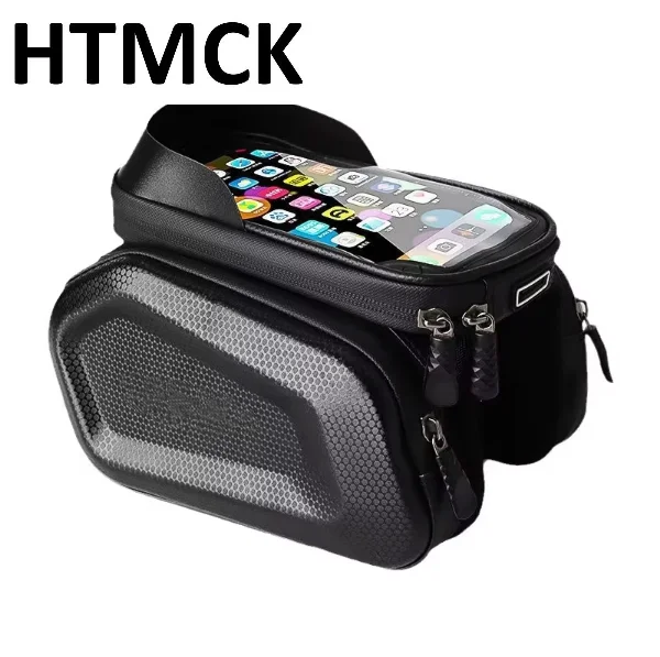 Bicycle Bags Bike Top Front Tube Frame Bag Touchscreen Phone Holder