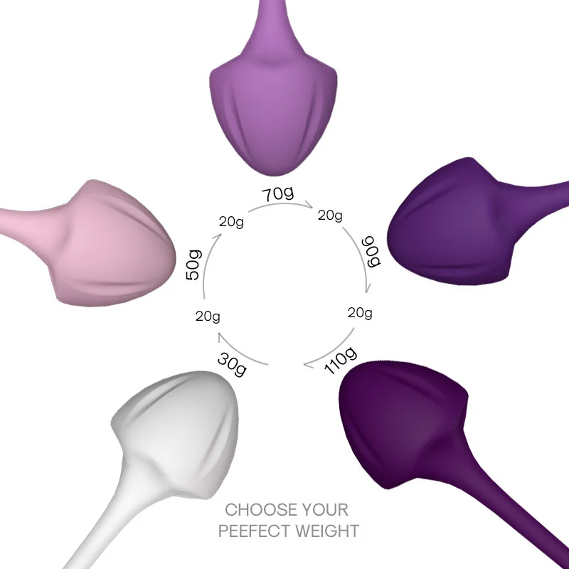 5PCS/SET Kegel Balls Masturbator Vaginal Contraction Dumbbell Pussy Strengthening Physical Exercise Beginner Tightening Massage