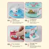 Mini Claw Machine Children's Toys 4/8 Tiny Stuff Dinosaur Candy Grabbing Machine Capsule Grabbing Catcher Toys For Children Gift 5