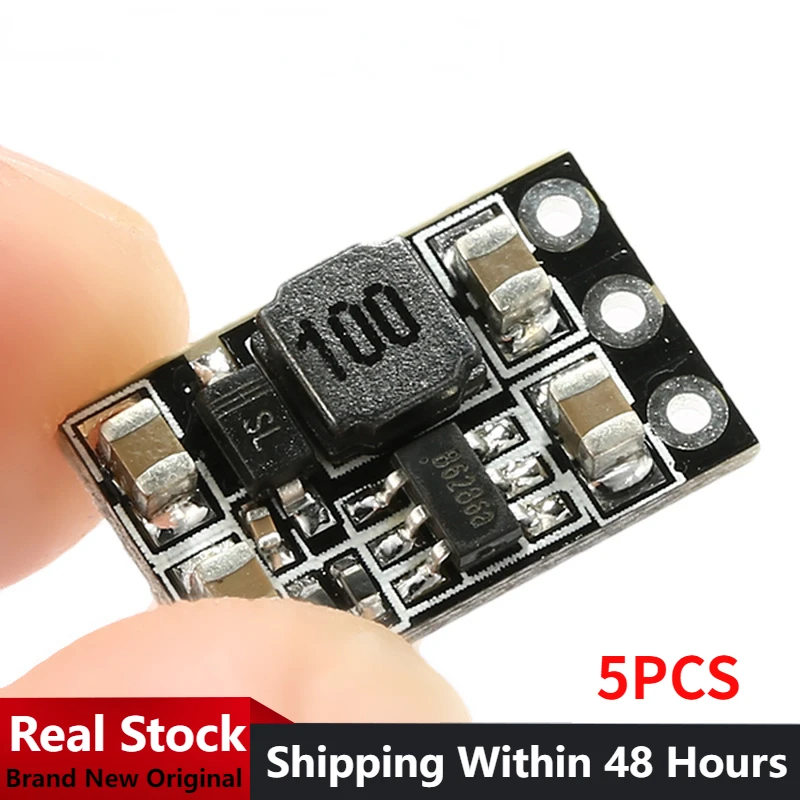 5PCS DC-DC 3.7V To 5V Step Up Voltage Booster Regulator Micro Power Module for 1S Brushed FPV Tinywhoop Drones DIY Parts