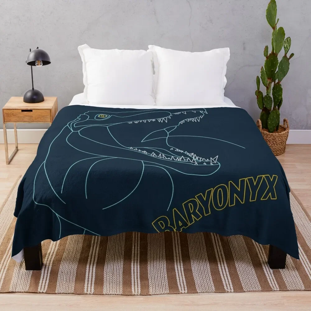 Baryonyx Lineart Coperte Per Coperte Per Neonati Coperte Per Divani Hairys Coperte Regalo Divertenti