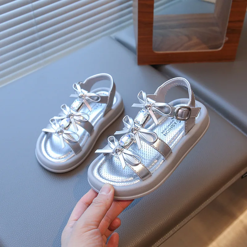 high-quality Summer Comfortable Kids Sandals for Boys Girls Children Girl Beach Shoes flat bow Sandals School Shoes Kids