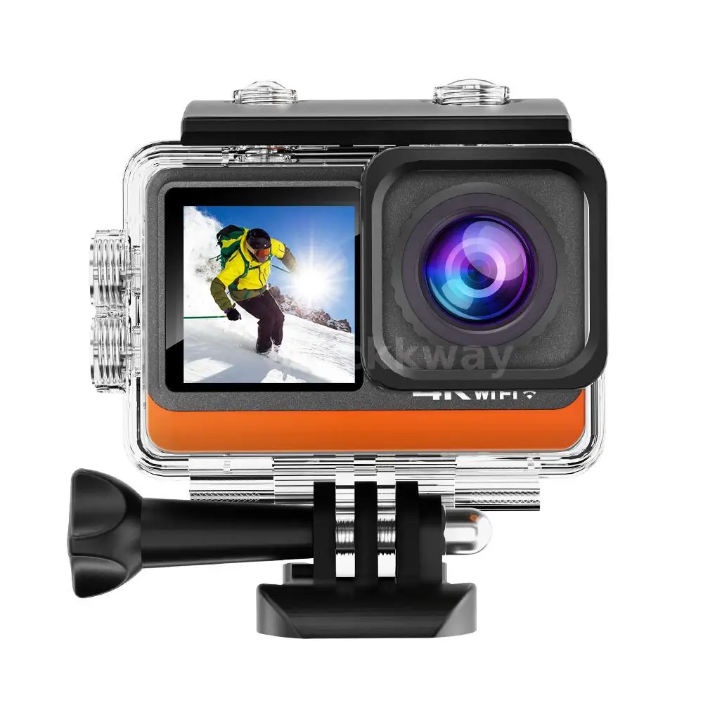 

Спортивная Экшн-камера Go Pro Rival Type 4K 60FPS с сенсорным экраном, панорамная Противоударная камера с Wi-Fi, комплект аксессуаров для шлема
