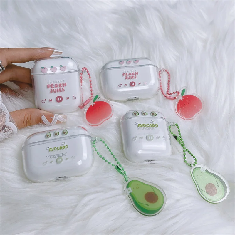 Cartoon Summer Fruit Case Per Airpods 2 Cover Airpods Pro Coque Auricolari Wireless Cartoon Tpu Soft Cover Air Pods Pro 2 3 Funda
