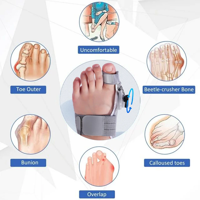 Orthosis Corrector Unisex Toe Separator Adjustable