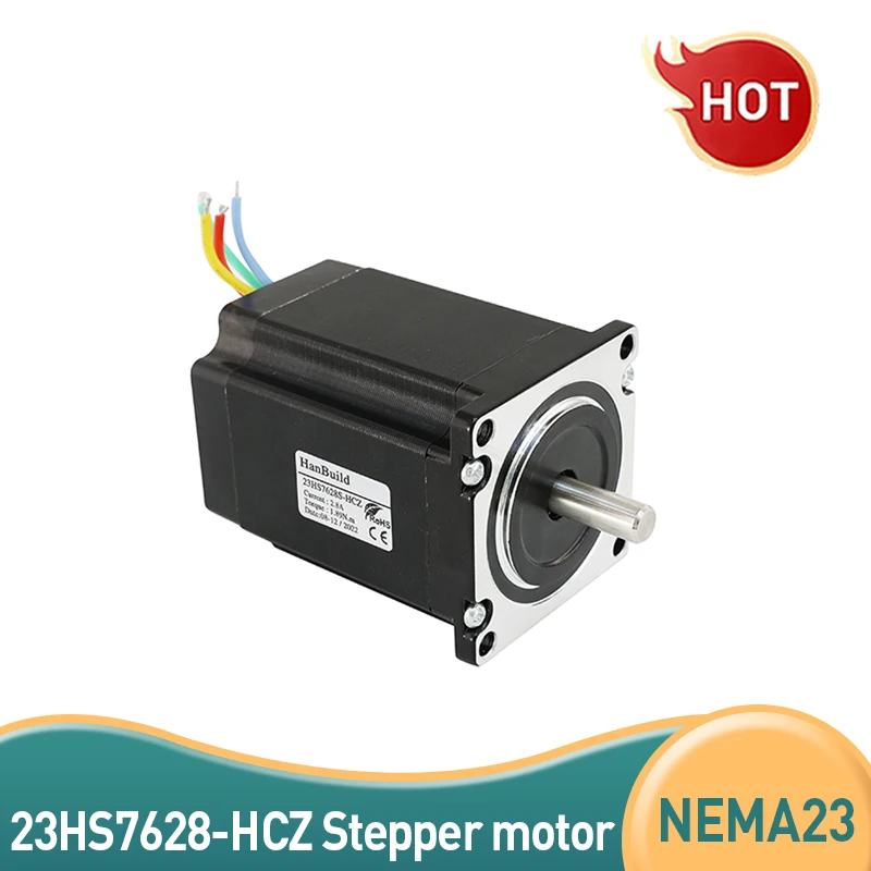 

1.8 Degree 23HS7628-HCZ 4 Leads Nema 17 Stepper Motor 2 Phase 23HS7628-HCZ 1.7A Torque 0.7N.m For CNC Laser 3D Printer 12V