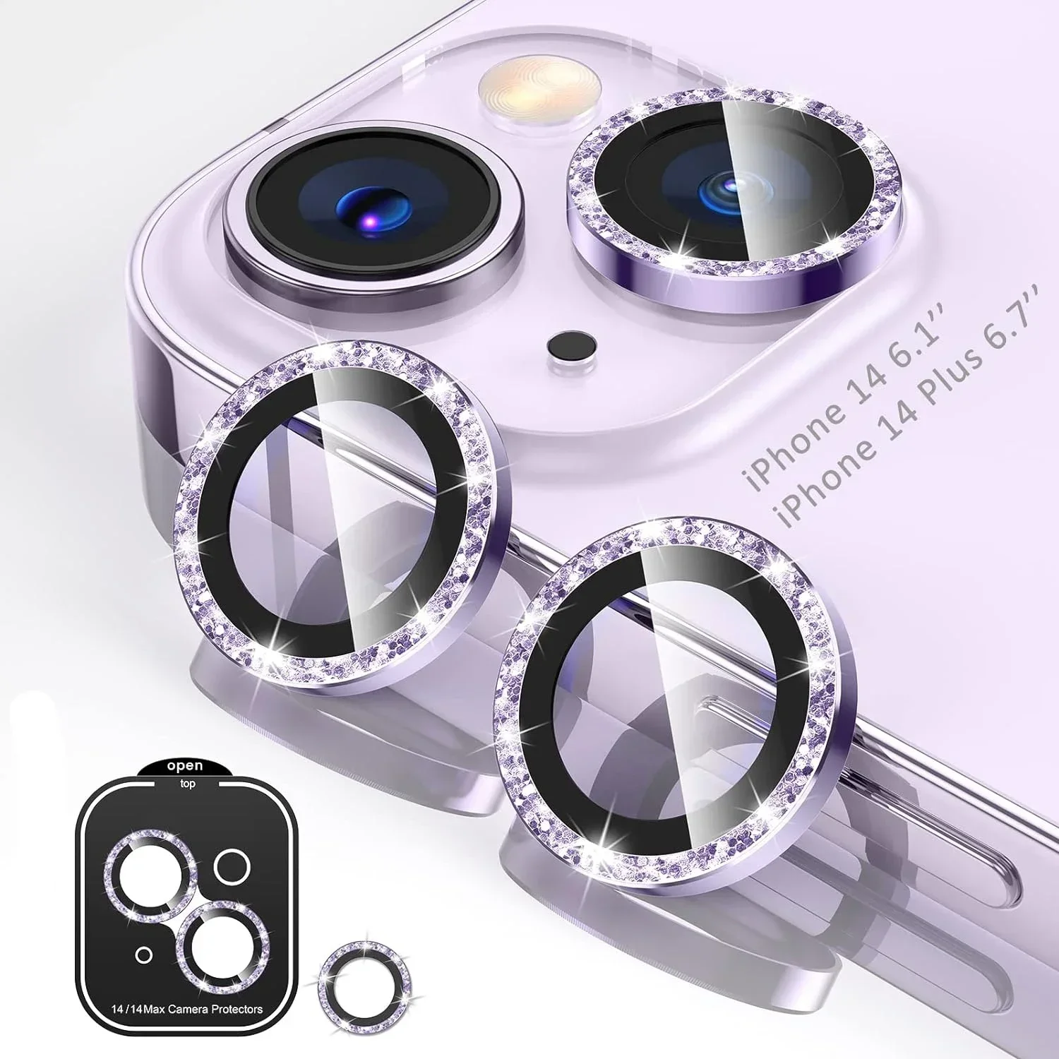 Desert Titanium Tempered Glass Camera Lens Protector