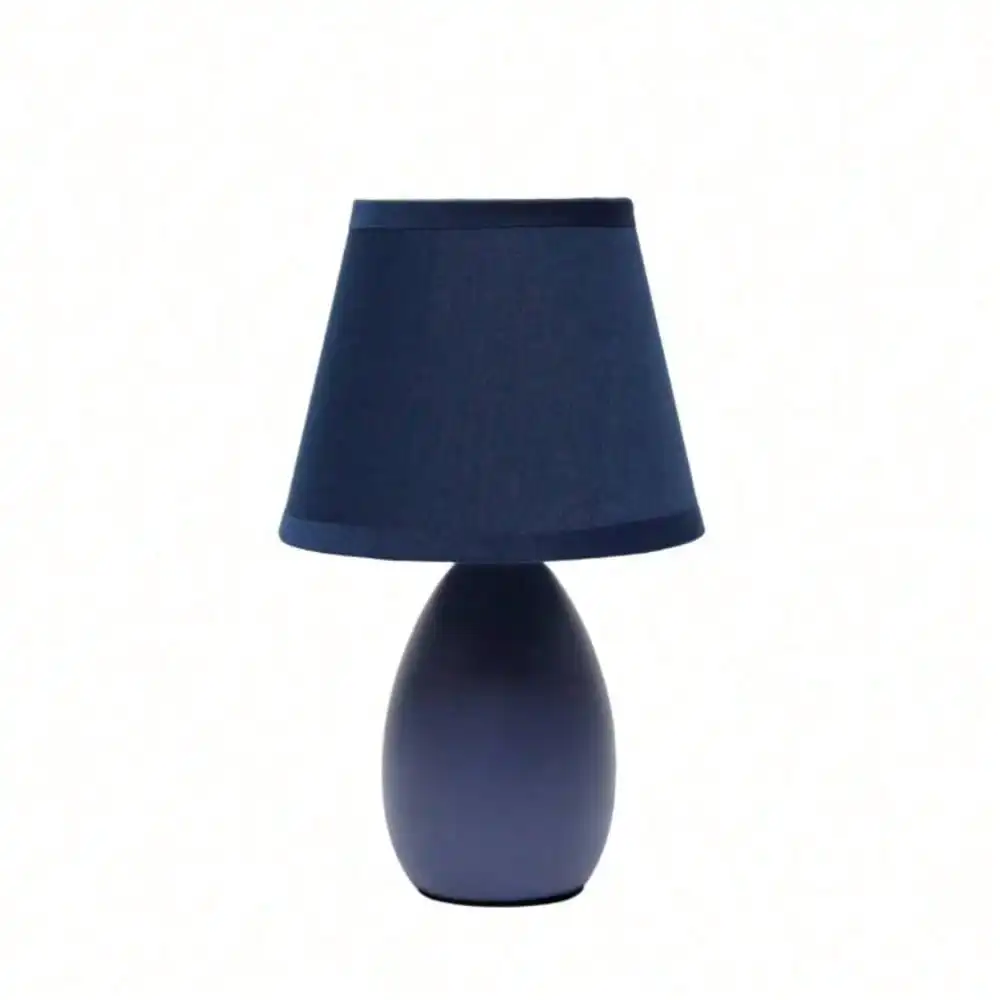 Oval Egg Ceramic Mini Table Lamp for Bedroom, Bedside for Nightstands, Table Lamp for Living Room,Suitable for Small Space