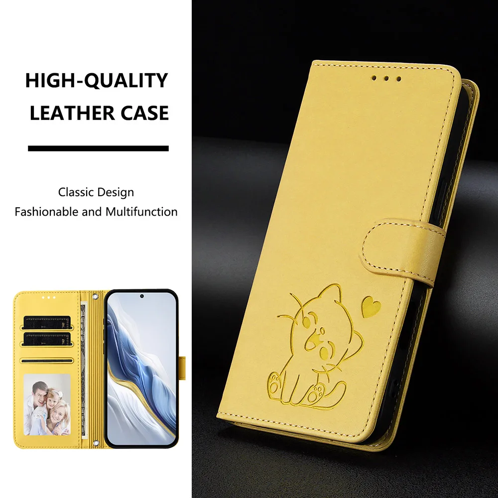 Elegant Leather Wallet Phone Case with Card Slots - Stylish and Durable Cover