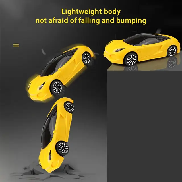 1PC Simulation Remote Control Car Random Color Model Electric 2-way Rc Sports Car Toy For Boys Girls Birthday Gifts Random Color 5