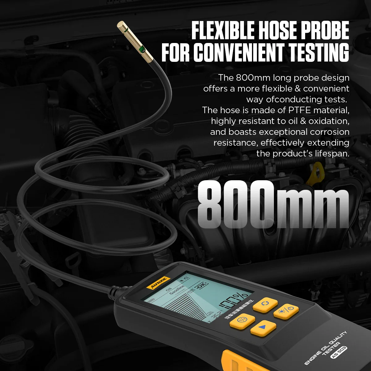 AUTOOL AS503 Automotive Schmiermittel Tester Digitale Auto Check Diesel Auto Motor POA Öl Qualität Diagnose Reparatur Werkzeuge – Detail 5
