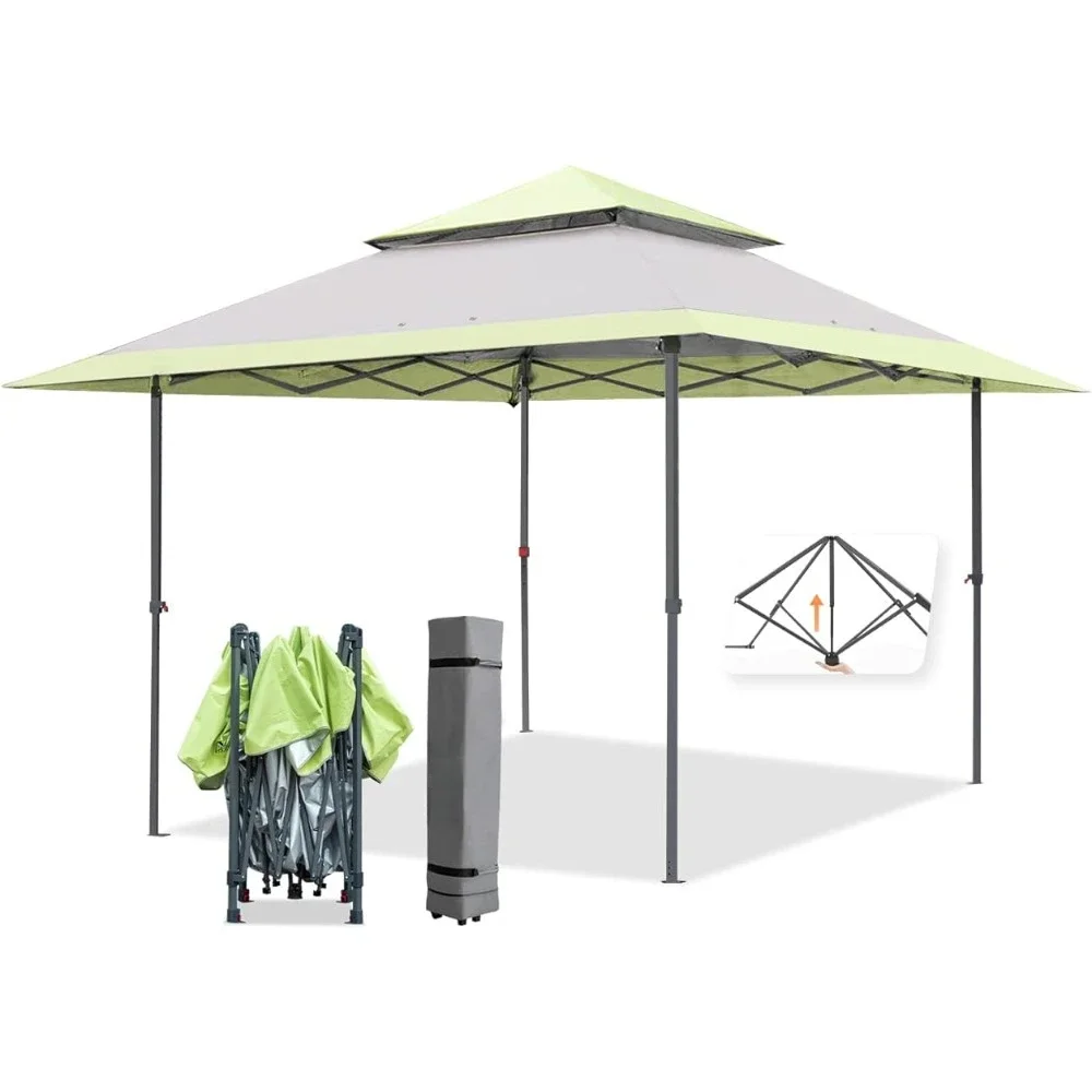 

Windscreen 3x13 Straight Leg Pop Up Canopy Tent Instant Outdoor Canopy Easy Single Person Set-up Folding Shelter Camping Shade