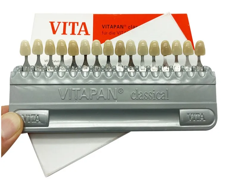 Dental Color Scale Teeth Whiting Porcelain VITA Color Guide Tooth Model Colorimetric Plate 16 Colors teeth cleaner teeth whitening gel teeth whitening kit teeth whitening strips