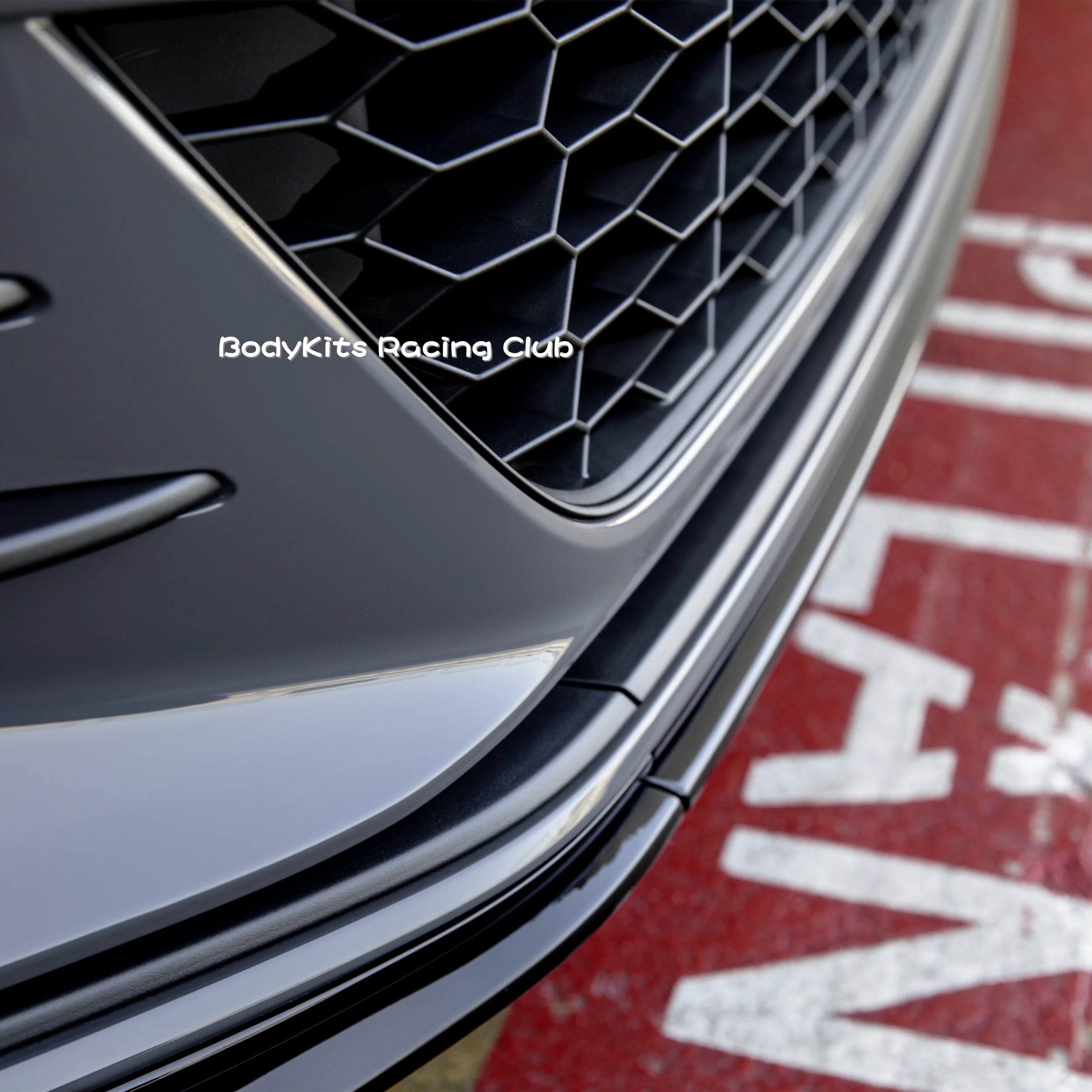 폭스바겐 골프 MK7.5 GTI 2017-2020용 글로스 블랙 TCR 앞 범퍼 스플리터 립 키트