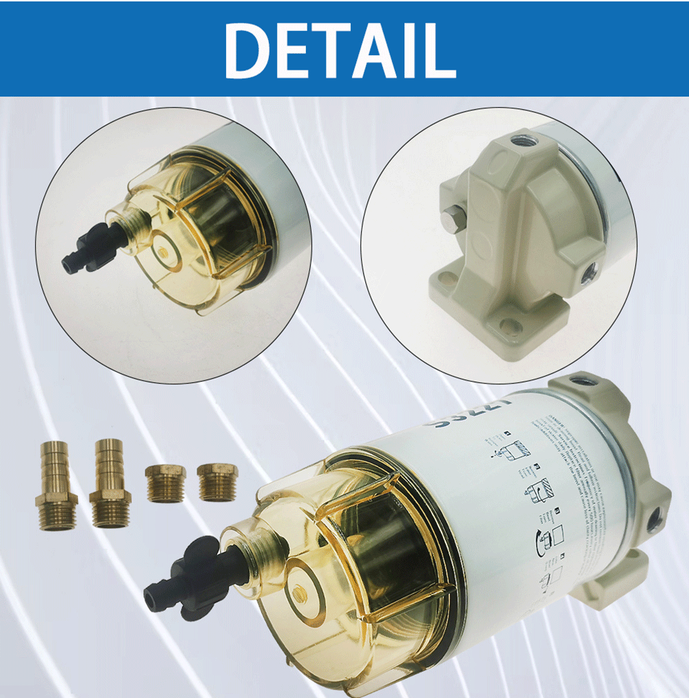 S3227 Marine Boot Kraftstoff Filter Diesel Kraftstoff Wasser Separator  filter für Marine Motor Boot 10 Mikron 320R-RAC-01 - AliExpress