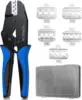 Professional 6-in-1 Ratchet Crimping Tool | Quick-Change Dies for Heat Shrink/Solar/Battery/Automotive Terminals (0.5-10mm²)