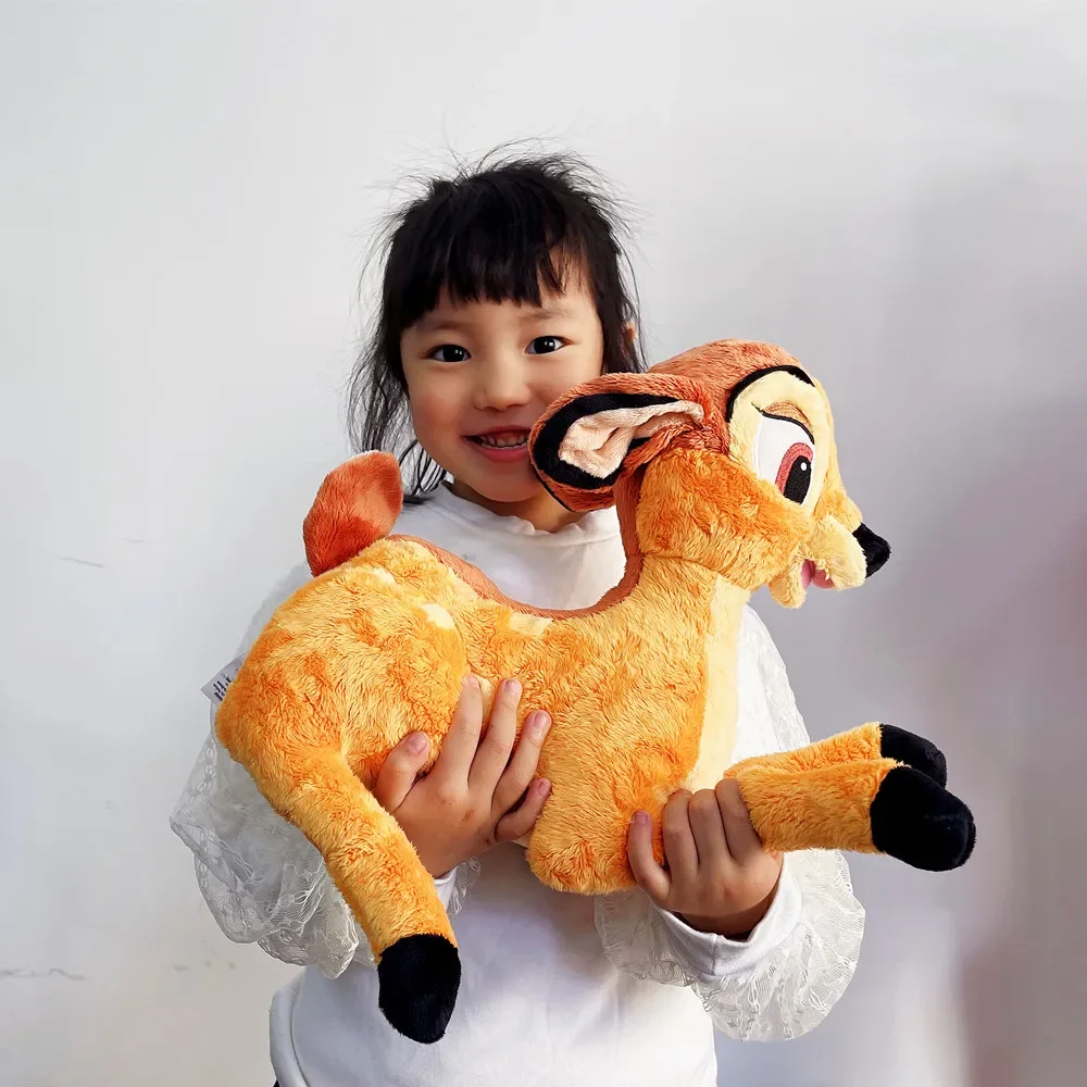 35cm Cartoon Little Deer Bambi Sika deer plush stuffed animal toy soft cotton stuffed doll Sophie model kids baby toy girl gift 1 50 baby classic alloy simulation engineering car toy excavator model tractor toy dump truck model toy vehicles gift for boy