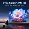 CAIWEI A8 Full HD 1080P Portable Projector 4k Google TV Auto Focus Home Theater WiFi 6 Dolby Audio Smart for Outdoor