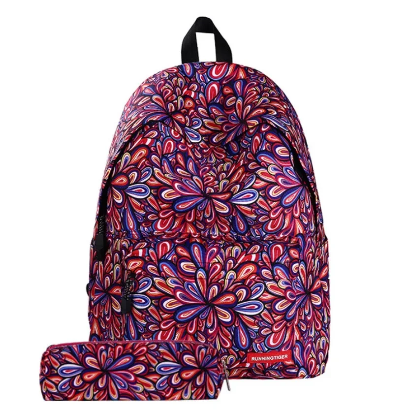 2024 New Rendy Women Stars Universe Space Printing Backpack School Book Backpacks Stars Bag Mochila Feminina