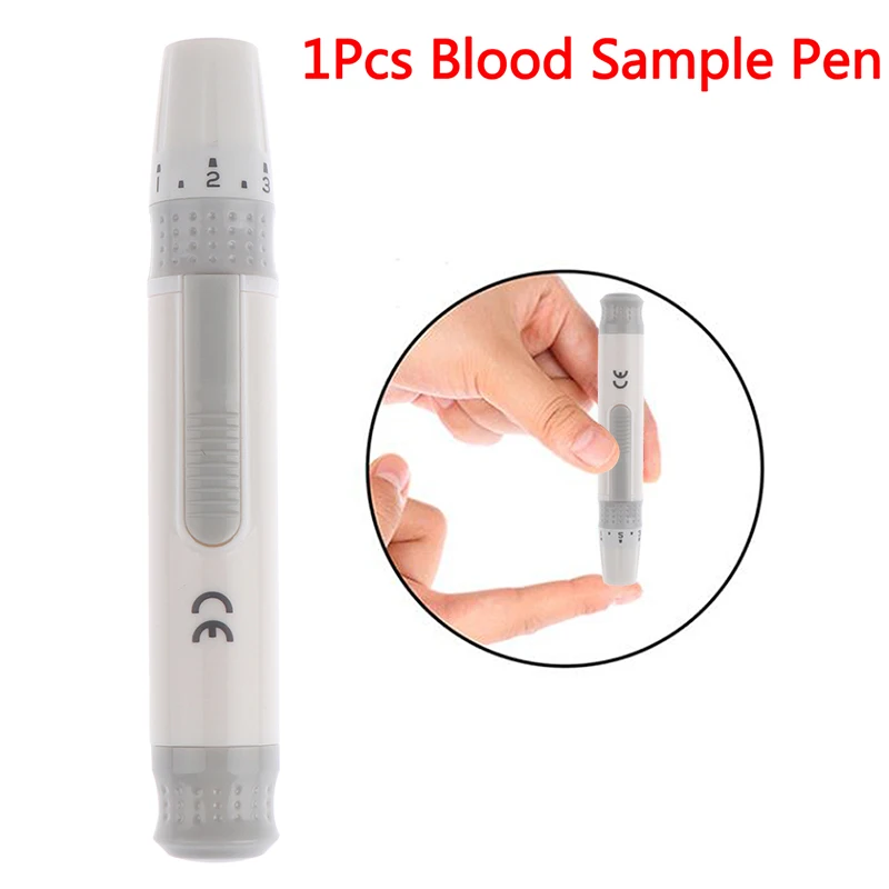 1pcs Blood Sampling Pen Lancet Pen Adjustable Blood Glucose Lancing Device Diabetes Mellitus Old Man Health Care blood sampling device