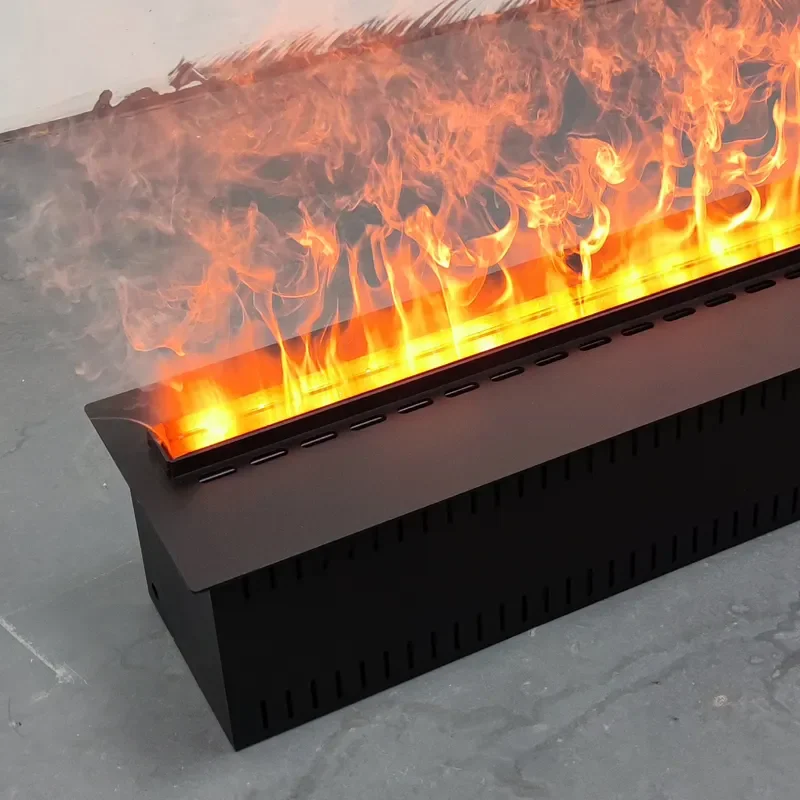 Zerstäubte Kamin dekoration 3d mit buntem Flammen-Öko-dekorativem Feuer nebel intelligenter elektrischer Innen wasserdampf kamin