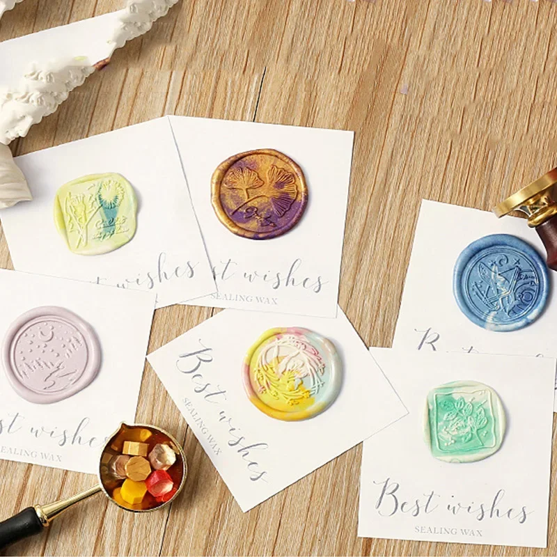 Wax Seals 300 pcs Vintage Wax Seal for Stamps Retro wax print Beads Sealing Macaron gold Wedding Birthday wax lacquer