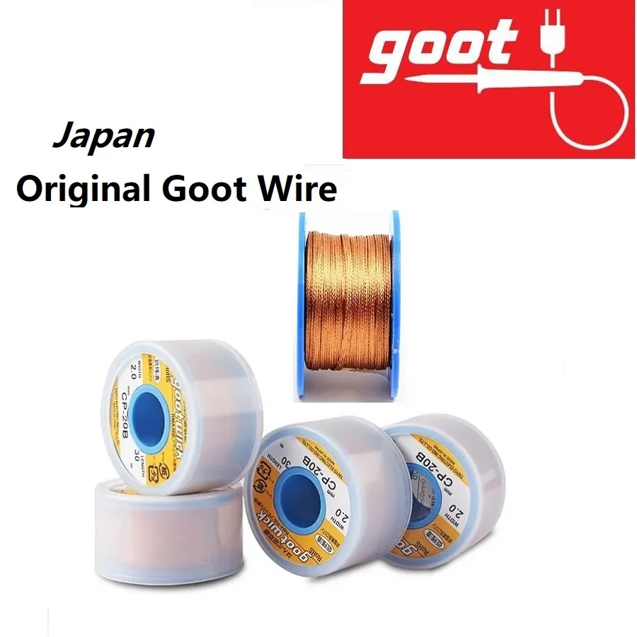 Japan Original Goot Wick Soldering CP2015 15B 20B 30 Iron Tip Solder