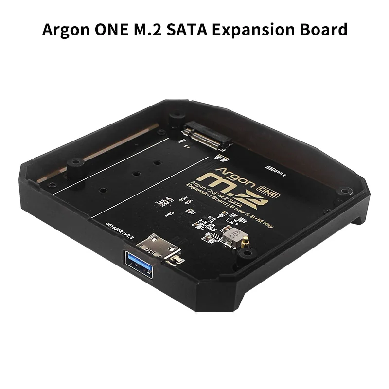 Raspberry Pi Expansion Board Argon ONE M.2 Aluminum Bottom Case USB 3.0 to M.2 SATA NVMe SSD Adapter for Argon ONE Case