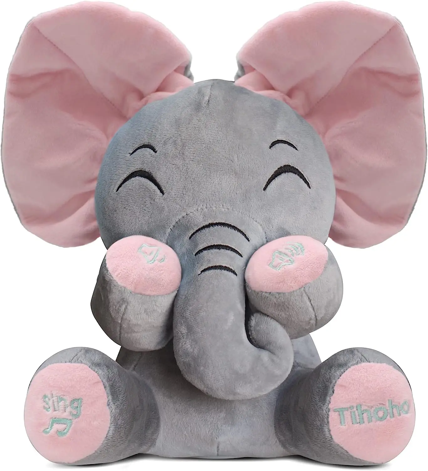 A Boo Elephant Animated Talking Singing Elephant Plush Huggable Toy Baby Animated Elephant Plush Cute Toys Gift Stuffed Doll for