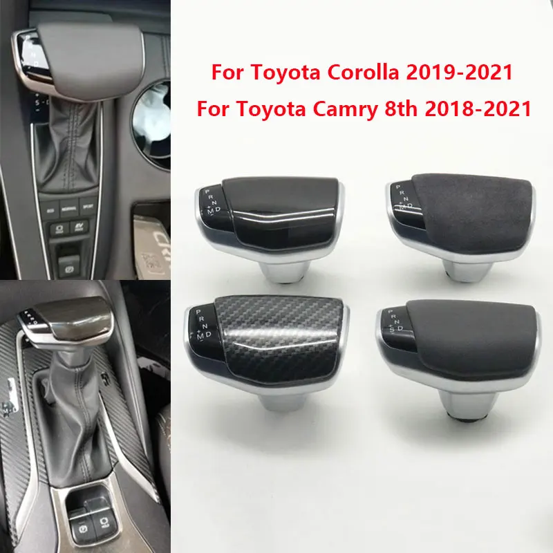 

Car Modified Automatic Gear Shift Head Shifter Lever Knob For Toyota Camry 8th XV70 V70 2018-2021 Corolla 2019 2020 2021