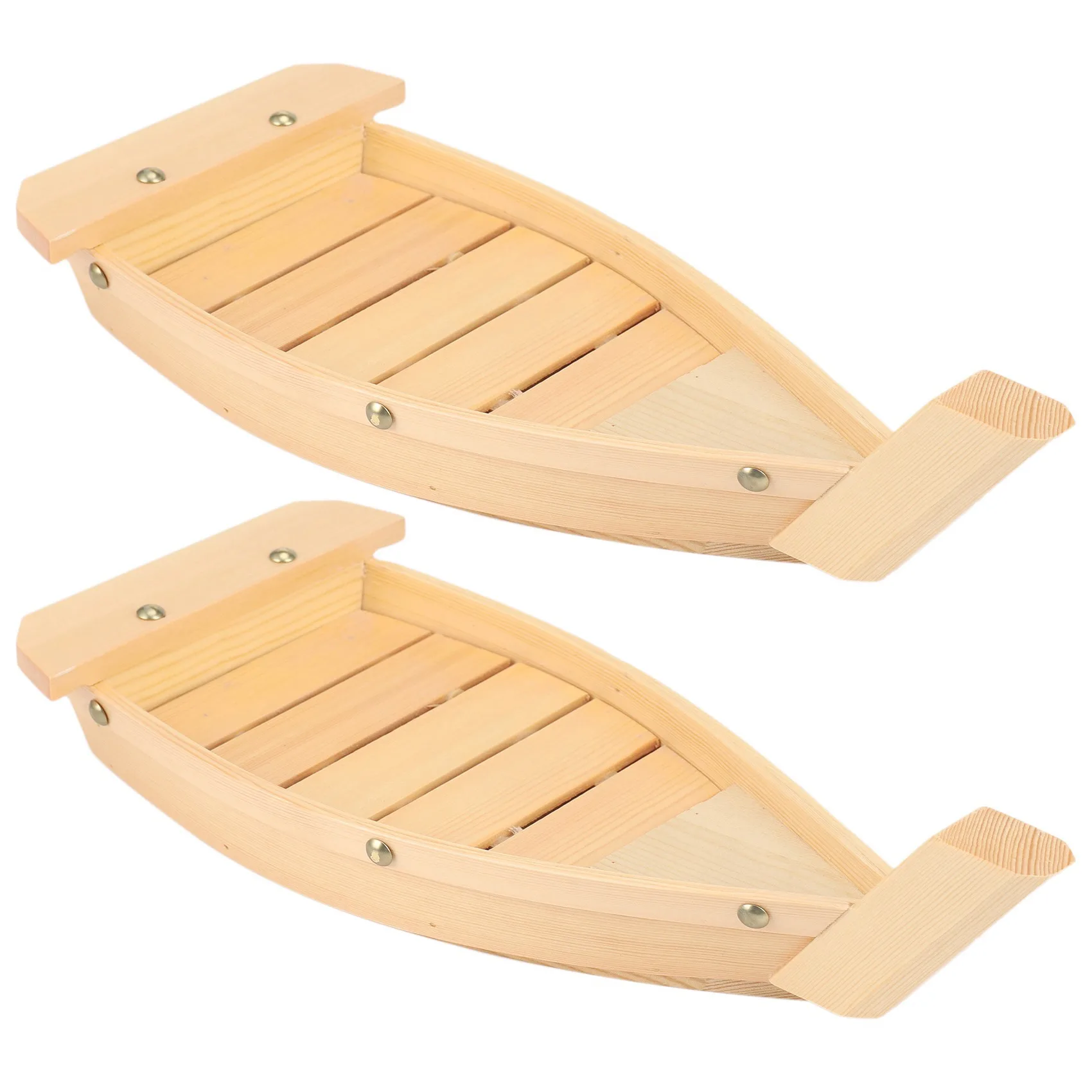 ABXF-2X 42X17X7.5Cm 일본 요리 스시 보트 스시 도구 나무 수제 간단한 선박 사시미 모듬 차가운 요리 바