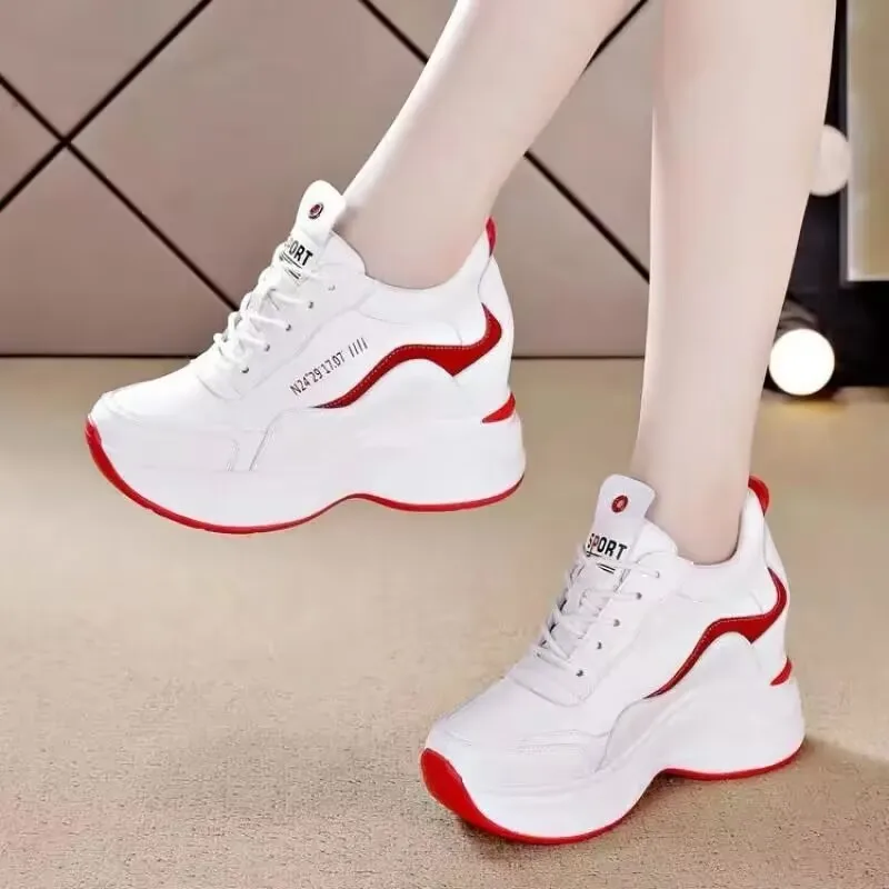 

Women Breathable Casual Walking Shoes Outdoor Light Weight Frenulum Casual Walking Platform Ladies Sneakers zapatos de mujer