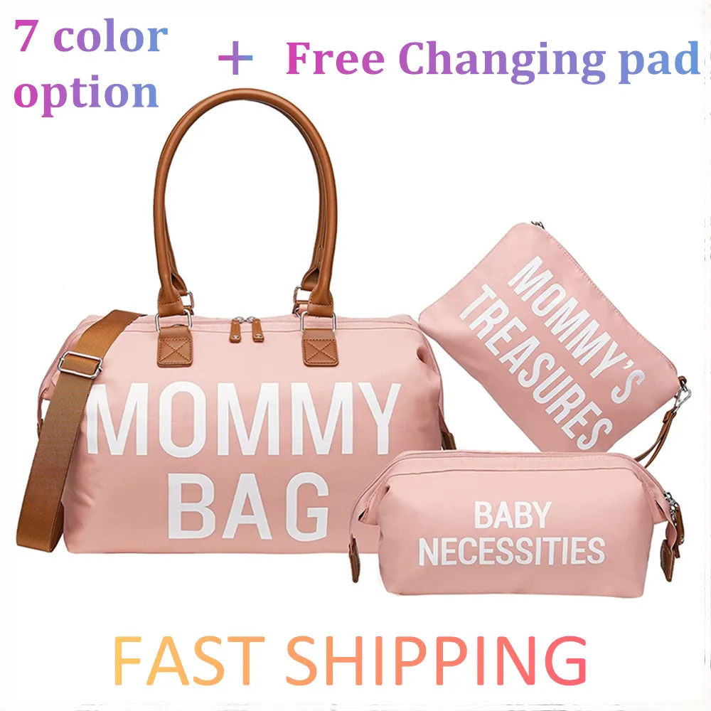 Maternity Diaper Bag Large Capacity Baby Nappy Bag With Stroller Buckle  Mommy Travel Milk Bottle Mother And Baby Bag