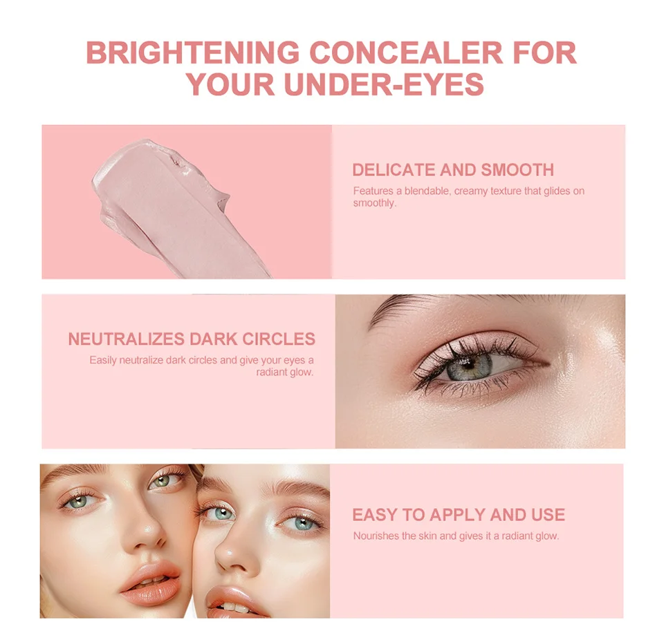 Description Picture 4 of itemEye Brightening White Skin Cover Dark Dark Circles Under Eye Law Fine Lines Are Suitable For European USA Girls Eye Cosmetics