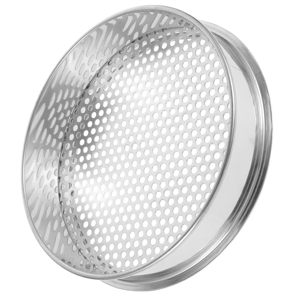 

Convenient Sieve Stainless Steel Food Sifter Mesh Soil Yard Compost Kitchen Product Grading
