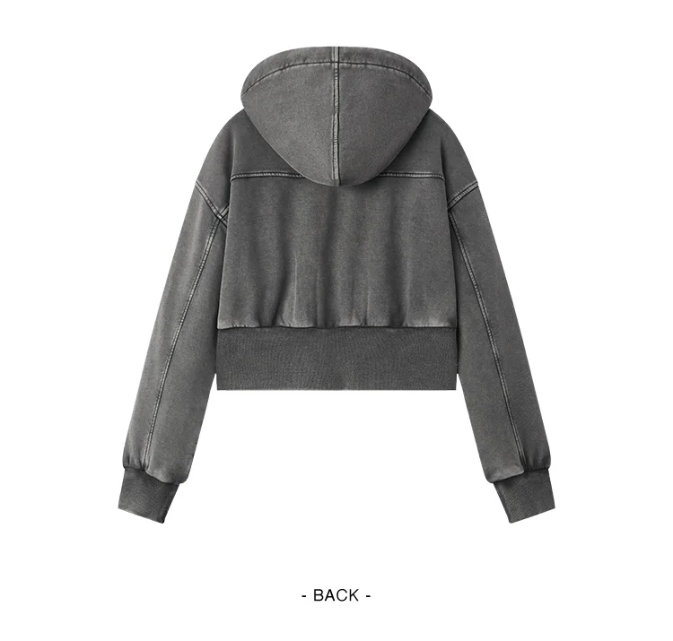 Jacket Women Plum Blossom Short Jacket stylish embroidery New Autumn Loose-Fit Hooded Jacket