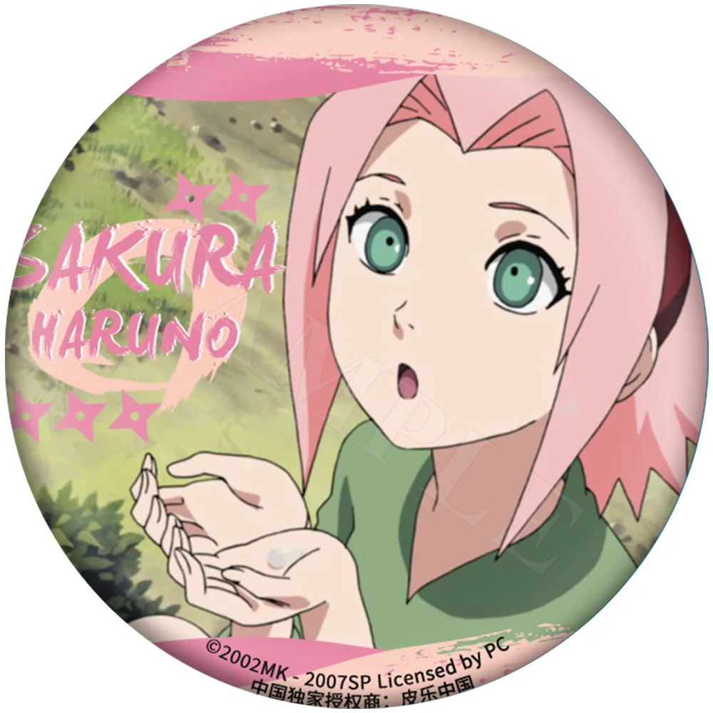 Officially Licensed Naruto Character Cosplay Badge Collection