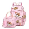 Capybara Print Backpack Set With Lunch Bag And Pencil Bag Large Capacity Lightweight And Breathable Outdoor 1