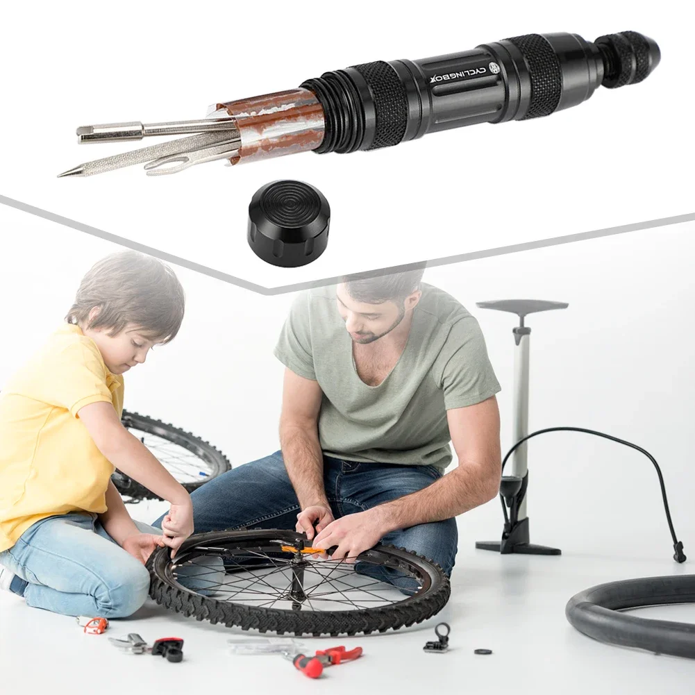 Tubeless Bike Tire Repair Kit Fix Plug Bicycle Fast Punctures Tubeless Tire Tool For Mountain Road Bike Cycling Equipment