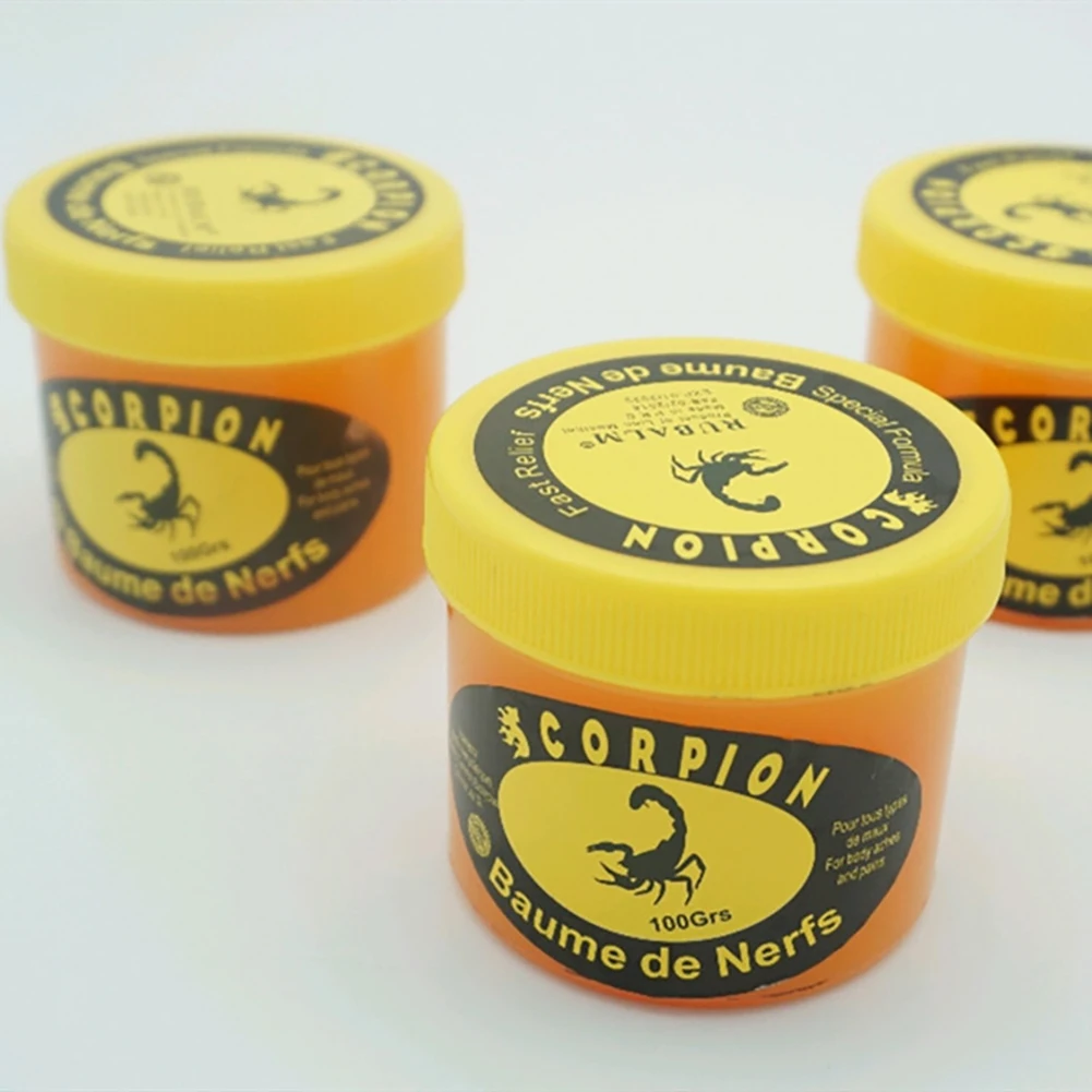 30/60/100ml Ointment Scorpion Peppermint Cream Rheumatism Low Back Pain Sciatica Bruises Cramps And Relieves Muscle Fatigue pain analgesic cream