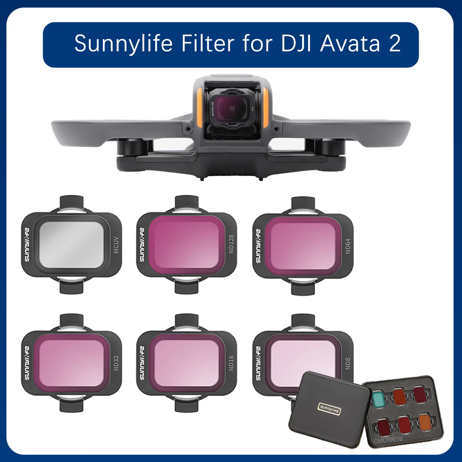 Filtres ND pour DJI Avata 2 - Lot UV ND8/16/32/64/128