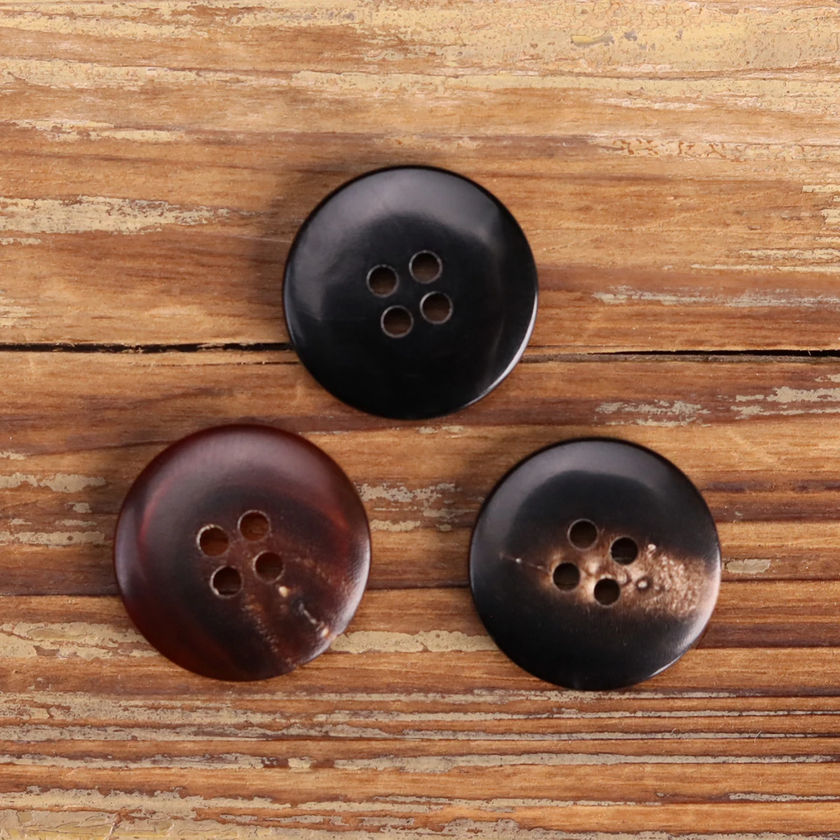 12pcs Genuine Horn Button Set for Suit Jacket Blazer Coat Light Brown Black Dark Brown Buttons 15mm - 30mm Sewing Accessories 4