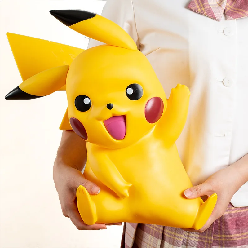 

33cm Pokemon Pikachu Handmade 1:1 Gift Anime Extra Large Fashion Play Pet Elf Decoration Toy Model Cartoon Cute Gift Wholesale